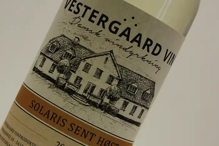 Dansk vin - Solaris 2020 sent høstet dessertvin fra Vestergaard Vin i Assens på Fyn | vestergaardvin.dk